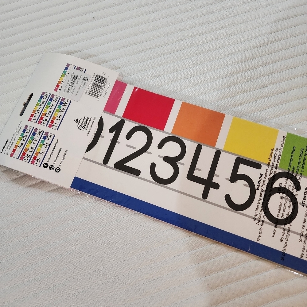 Schoolgirl style Alphabet and number line for classroom NWT - Picture 4 of 6